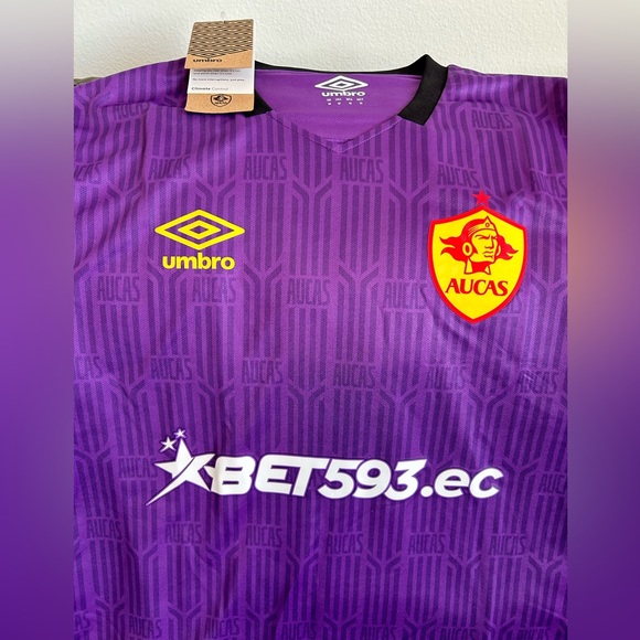 Umbro Authentic S.D. Aucas Purple Soccer 2023 Ecuador Jersey Men’s Sz: Medium - Picture 3 of 7